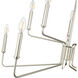 Raven 10 Light 36.1 inch Polished Nickel Chandelier Ceiling Light